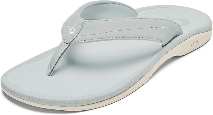 OLUKAI Ohana Womens Sandals, Water Resistant Flip Flops with Arch Support, Lightweight Comfort for Beach & Travel, Enhanced Traction for Wet Surfaces