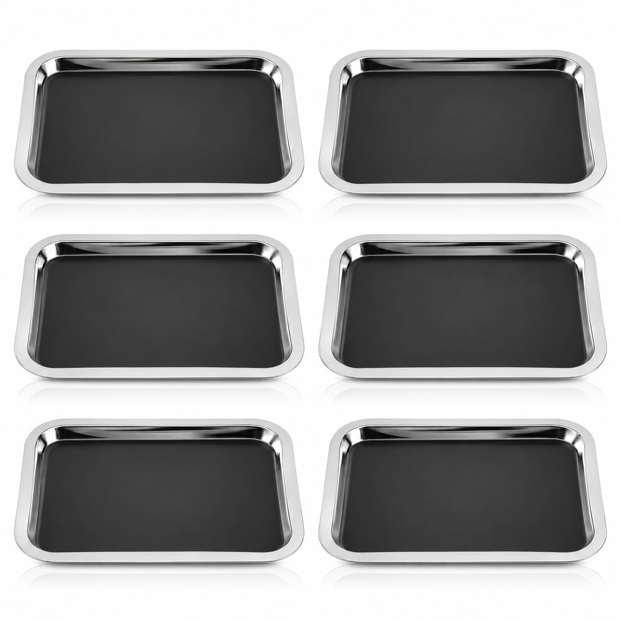 iplusmile 6 Pack Dissection Trays with Wax, 10.2 x 7.5 Inch Stainless Steel Dissection Pans, Reusable Wax Lab Trays for Biology Classroom Anatomy Science Education — Amazon image 10