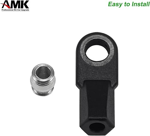 Miniatura 5 de AMK SCX10 M4 RC - Extremos de barra de acoplamiento de 0.157 pulgadas, juntas con bola pivote de 0.236 pulgadas, kit de construcción universal para