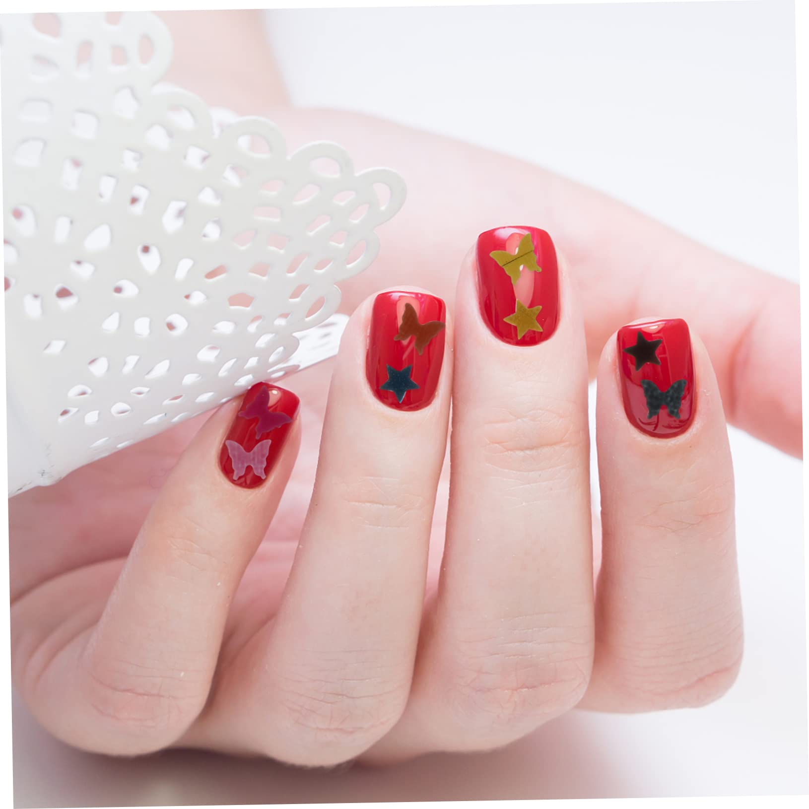 POPETPOP 12 Scatole Paillettes Per Nail Art Per Il Trucco Degli Occhi Adesivi Per Unghie Per Nail Art Adesivi Glitterati Adesivo Per Unghie Metallo Veloce Ragazza Lucidalabbra