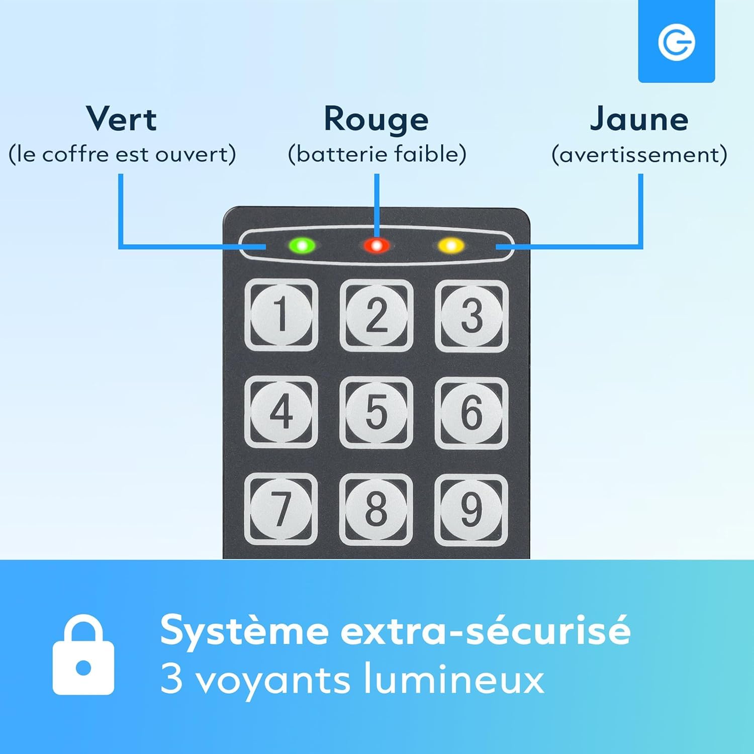 Silvergear® Petit Coffre Fort à Code | Coffre Fort en Acier avec Serrure Électronique à Code de Chiffres | 2 Clés et Code pour Ranger l'argent, Bijoux & Objets de Valeur | 17x23x17cm | Noir