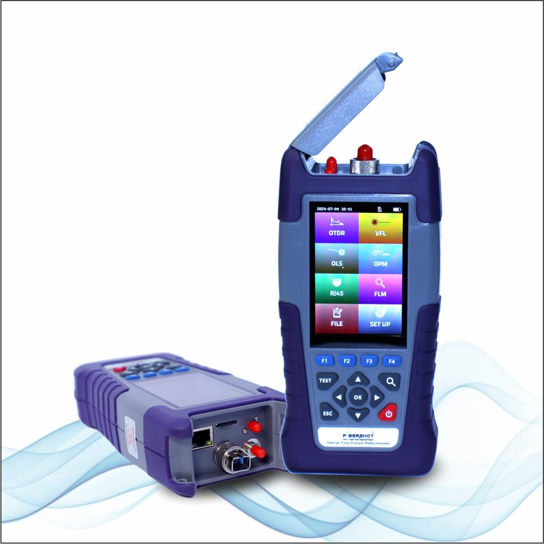 Fibershot Micro OTDR-II | Single Mode OTDR (1310nm:26dB / 1550nm:24dB) | 6-in-1 Multifunction Tester (OTDR/OLS/VFL/OPM/FLM/RJ45) | Compatible with UPC SC/ST/FC/LC Connectors-image-7