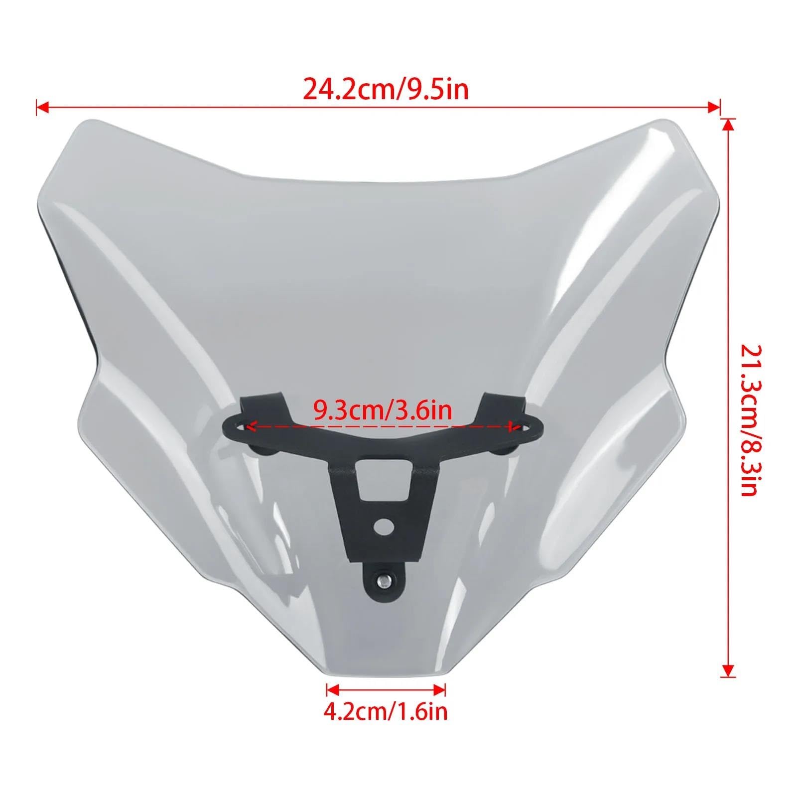 Frontscheibe Motorrad-Windschutzscheiben Für Yamaha MT-07 MT07 MT 07 2025 2026- Frontscheibe, Windabweiser, Verkleidungsvisier Spoiler