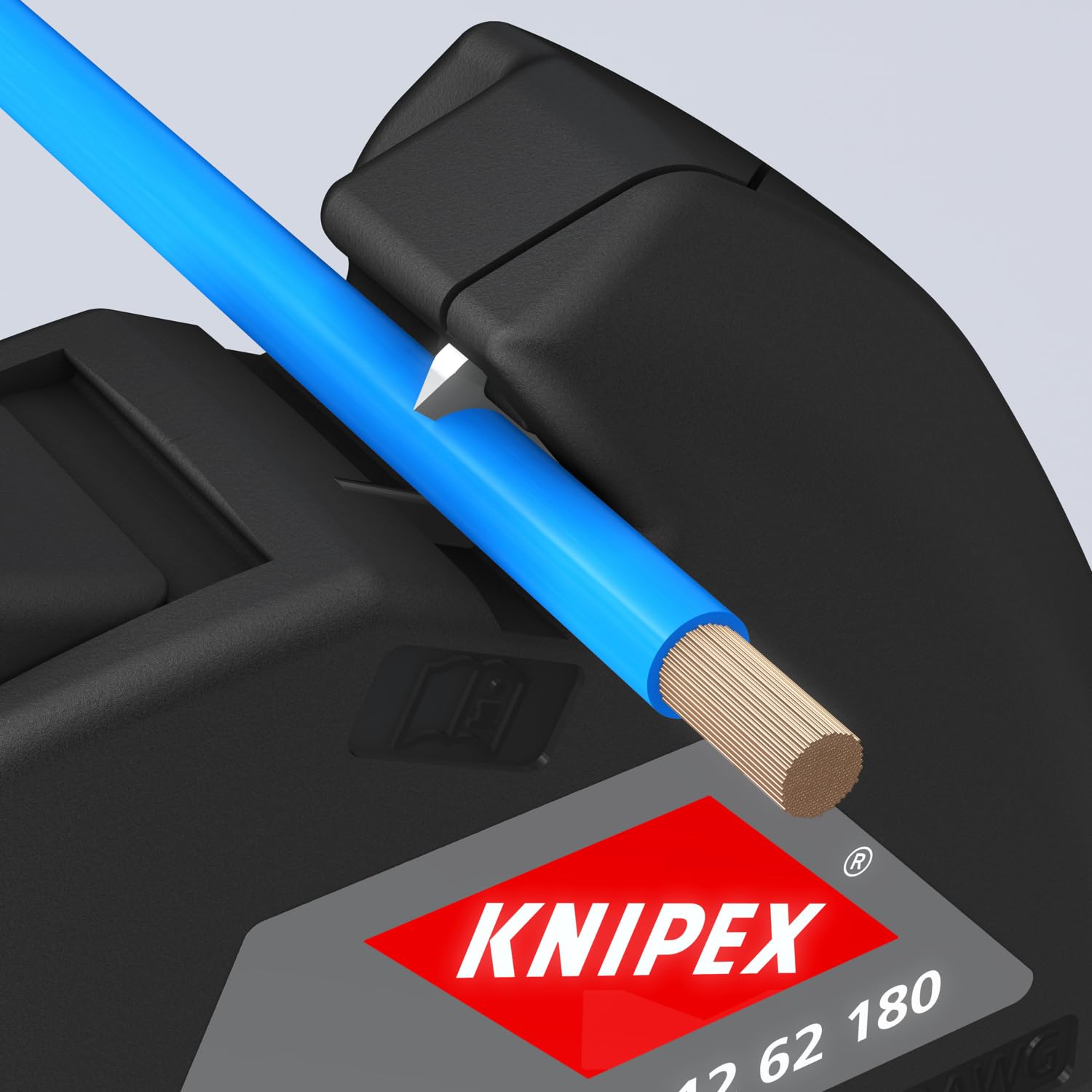 KNIPEX Tools 1262180 Abisolierzange, automatisch, 10-24 AWG