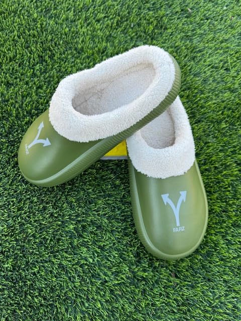 Farz Plush Slippers, Soft Slippers with Arch Support, Slip-On, Indoor/Outdoor Use4