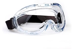 TR Industrial Safety Goggles, ANSI Z87.1 Anti-Fog Approved Wide-Vision Lab Safety Eyewear