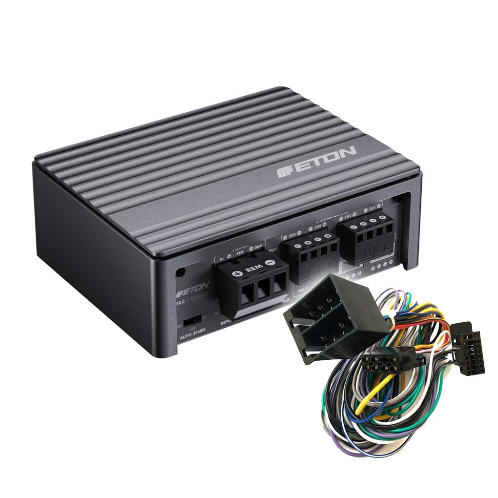 MEDIADOX Auto/KFZ Plug & Play Upgrade Verstärker/Endstufe + Kabel Set PA4 von Eton kompatibel mit Mazda (II)