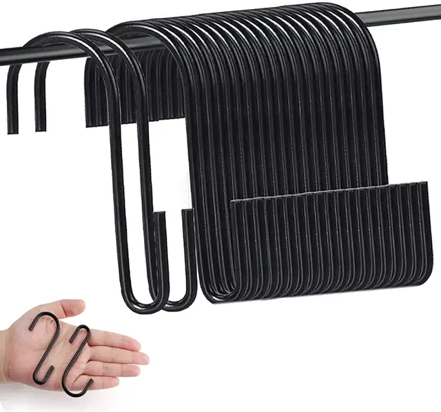 Crochets en S Acier Inoxydable - 20pcs pour Cuisine et Maison
