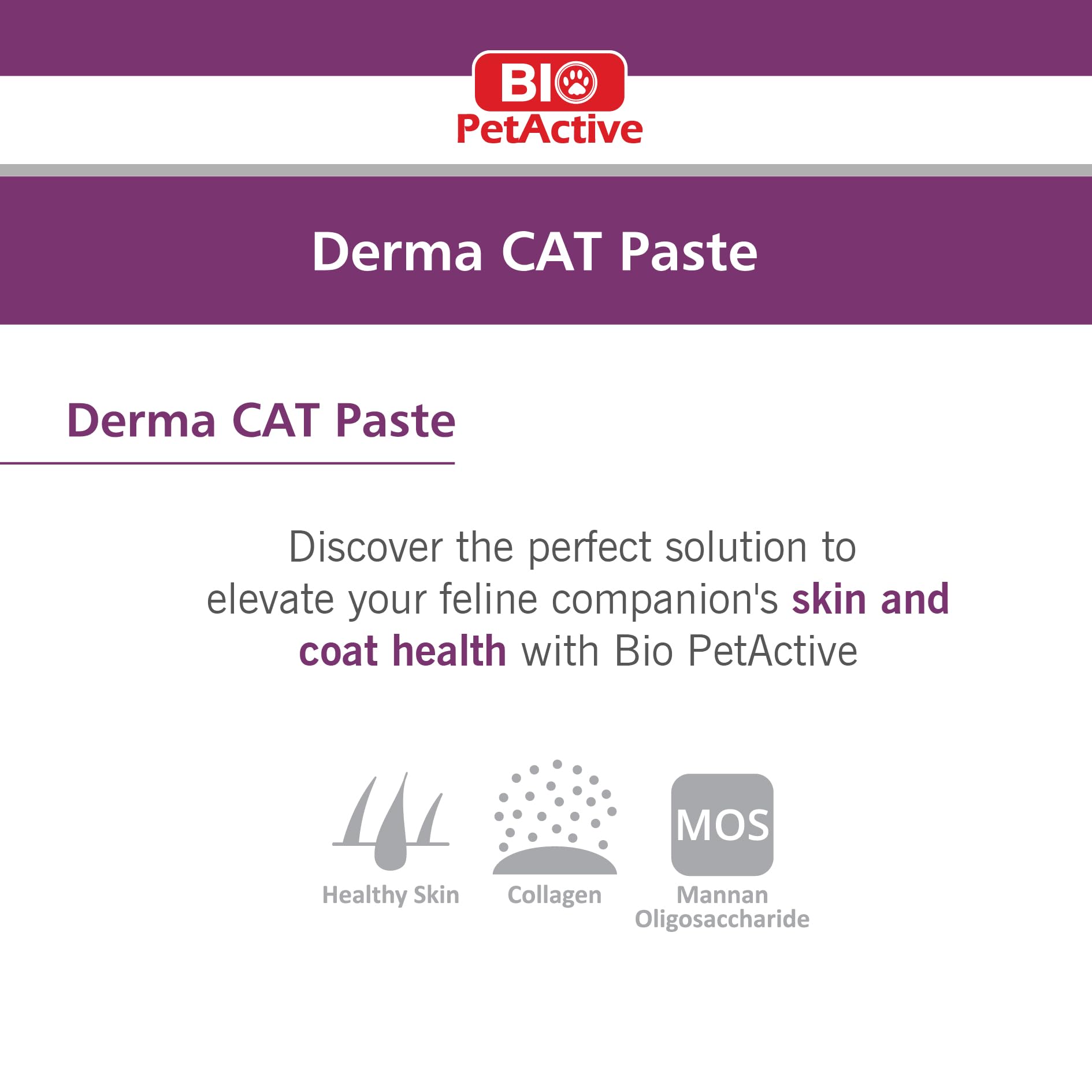 Derma CAT Paste (100 ml) | Premium Skin and Coat Health Supplement for Cats | Enriched with Essential Fatty Acids | Natural Ingredients | Optimal Hydration and Nourishment 1