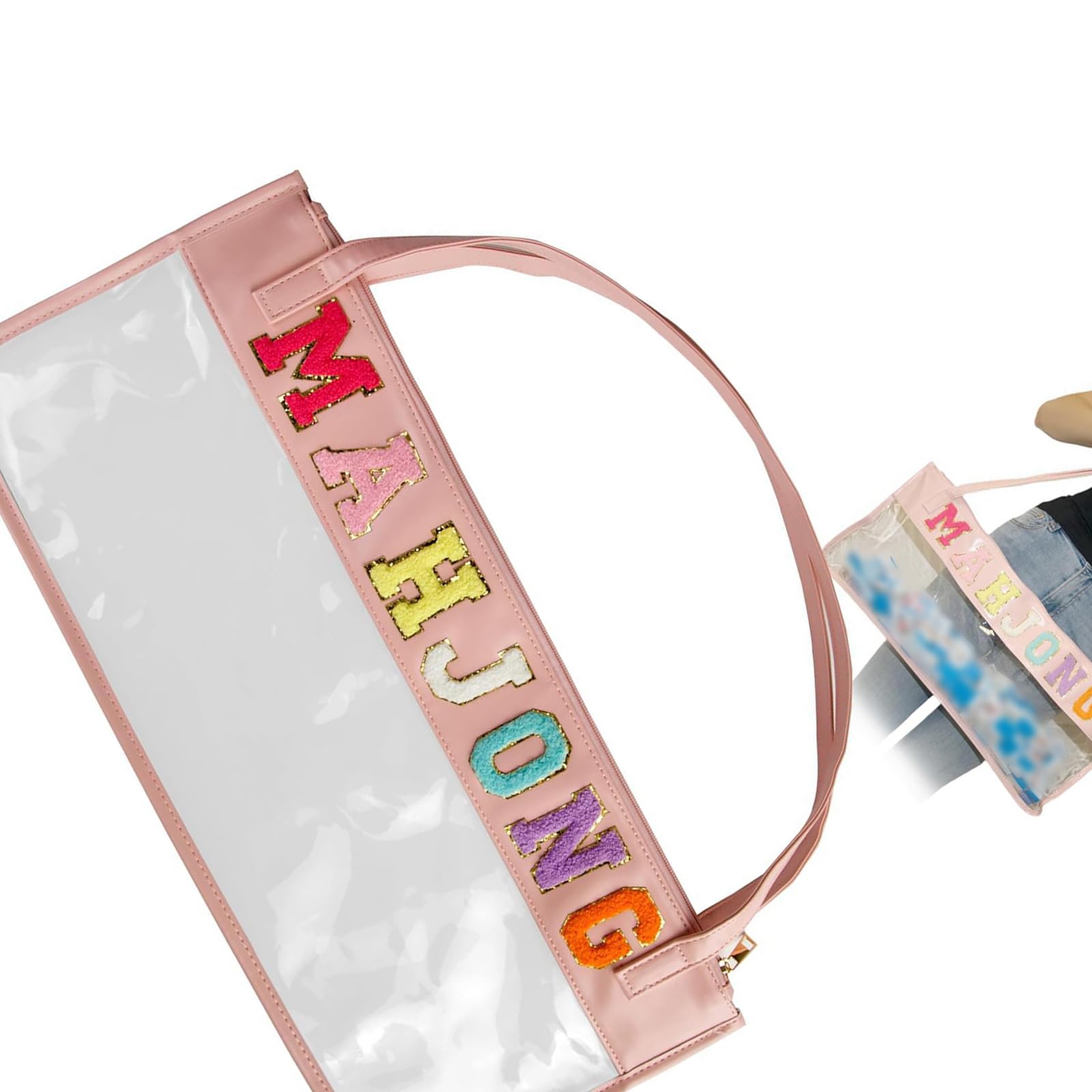 Elnwnnkc Capacity PVC Waterproof Makeup Holder with Visible Front for Easy Access and Viewing Transparents PVC Toiletry Bag