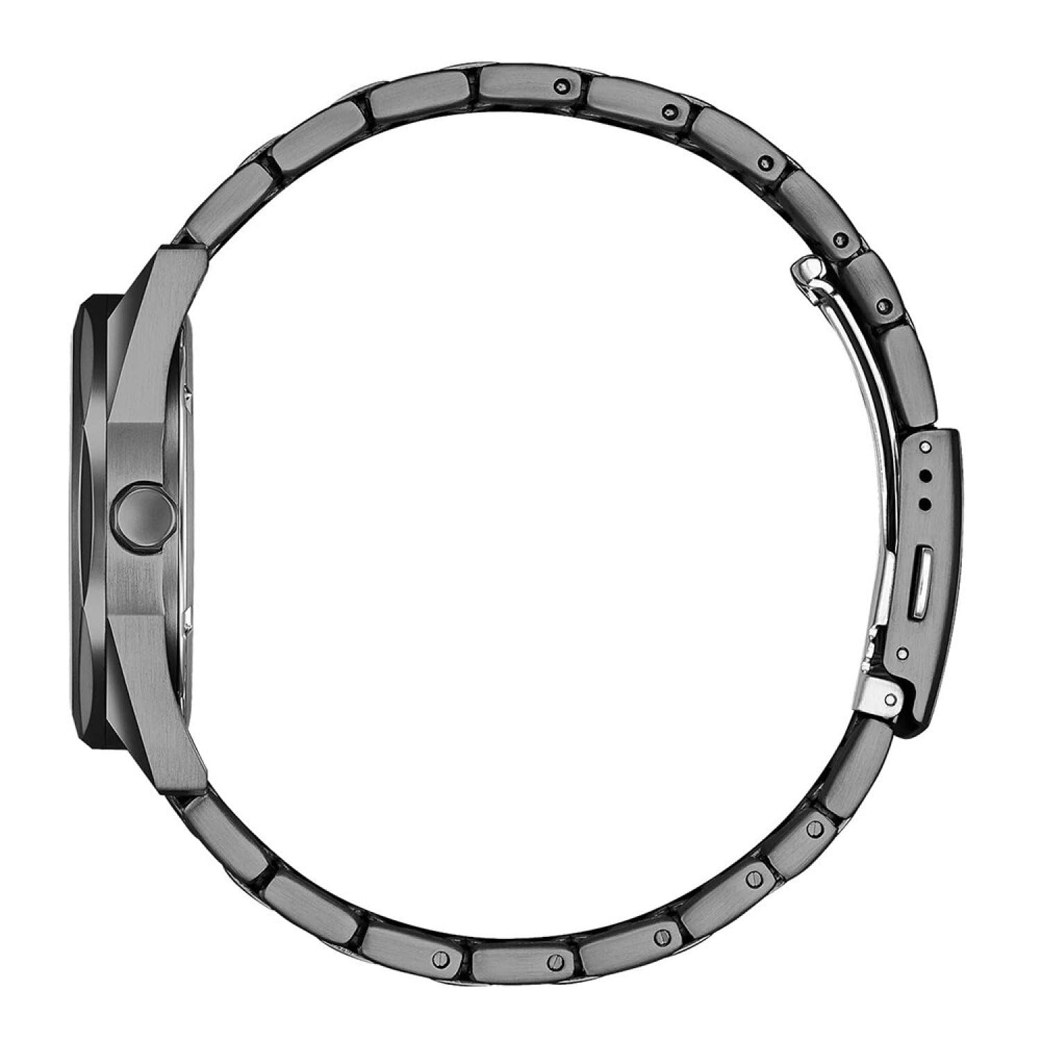 Citizen Eco-Drive Herrenuhr Edelstahl, Grau, 38 mm, BM7625-80H | Analog Quartz | Kristallglas | 10 bar Wasserdicht | 180 Tage Gangreserve | Datum | Edelstahlband