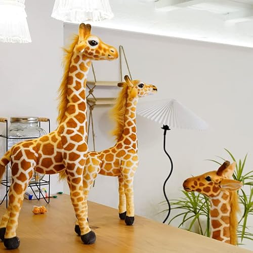 Grandes Brinquedos de Pelúcia Girafa Da Vida Real Bonecas de Pelúcia Simulação Suave Presente. TAM 8