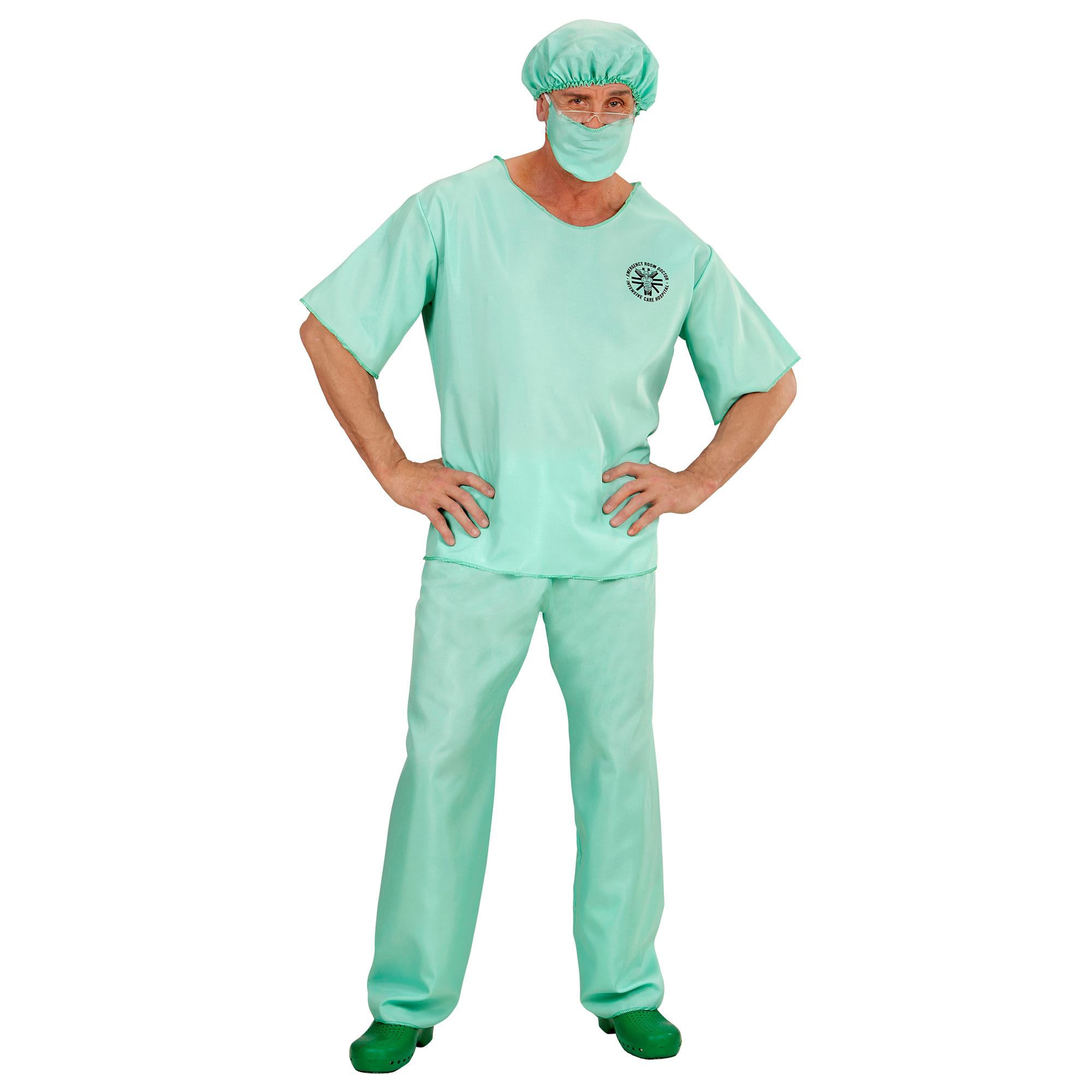 WIDMANN Kinderkostüm Doktor: Inkl. Arztkittel, Hose, Mütze, Stethoskop & Mundschutz – Perfekt Für Karneval, Fasching & Mottopartys.
