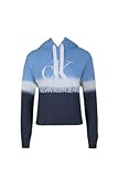 Jeans Womens Monogram Logo Tie Dye Block Hoodie&comma; Winterdip Combo&comma; XX-Large