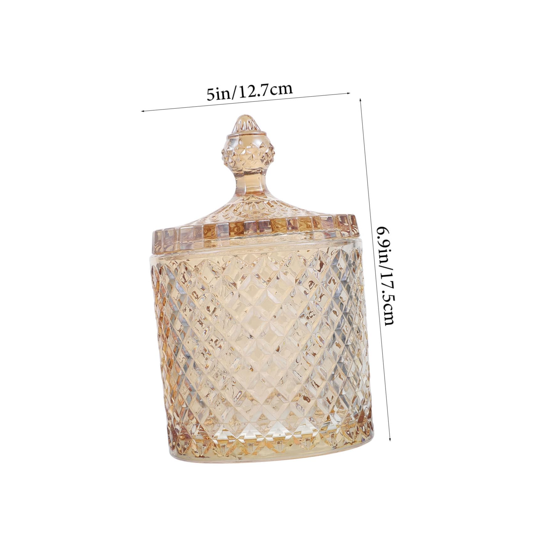 Alipis Boîte de Rangement en Verre à Double Couche avec Couvercle 1pc | Rangement Ménager, pour Noix et Fruits Secs, Design Délicat, Bocal Cuisine Couleur Aléatoire