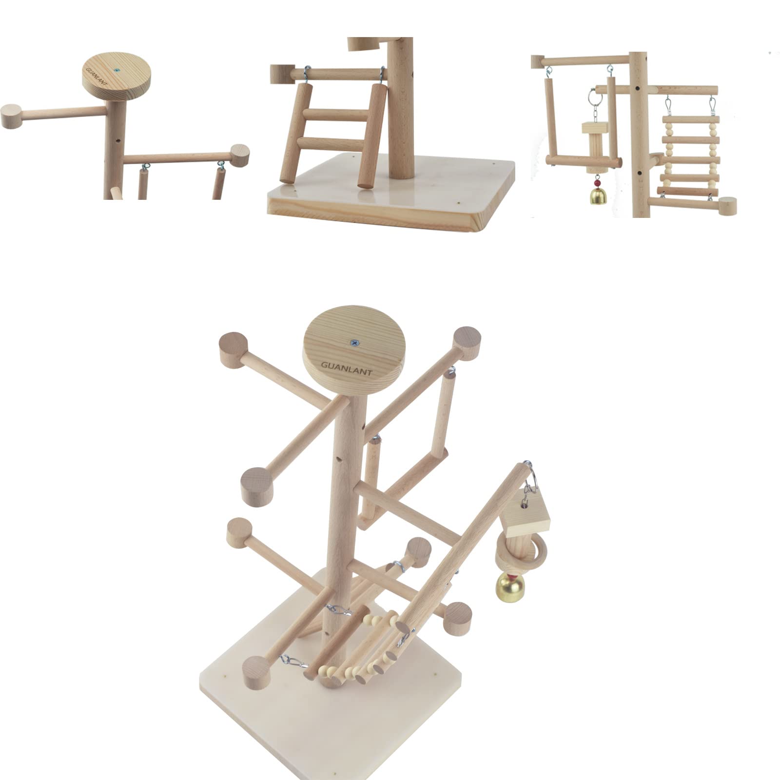 Vogelspielplatz, Papageien, Spielständer, Sittiche, Spielstudio-Set, Spielzeug, Vogelkäfigständer, Sitzstange, Tischplatte, Aktivitätszentrum, Conures Holz, Laufstall, Plattform, Leiter