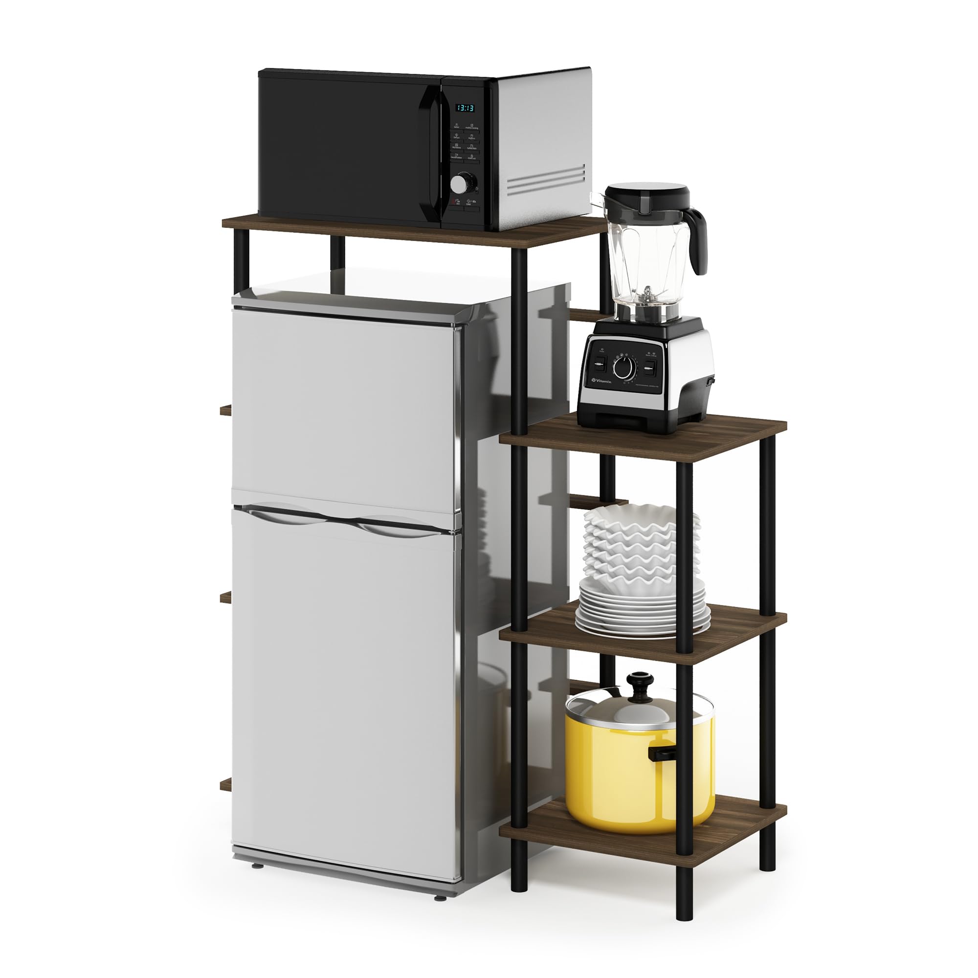 Amazon.co.jp: フリノ(Furinno) キッチン収納棚 キッチンツールラック