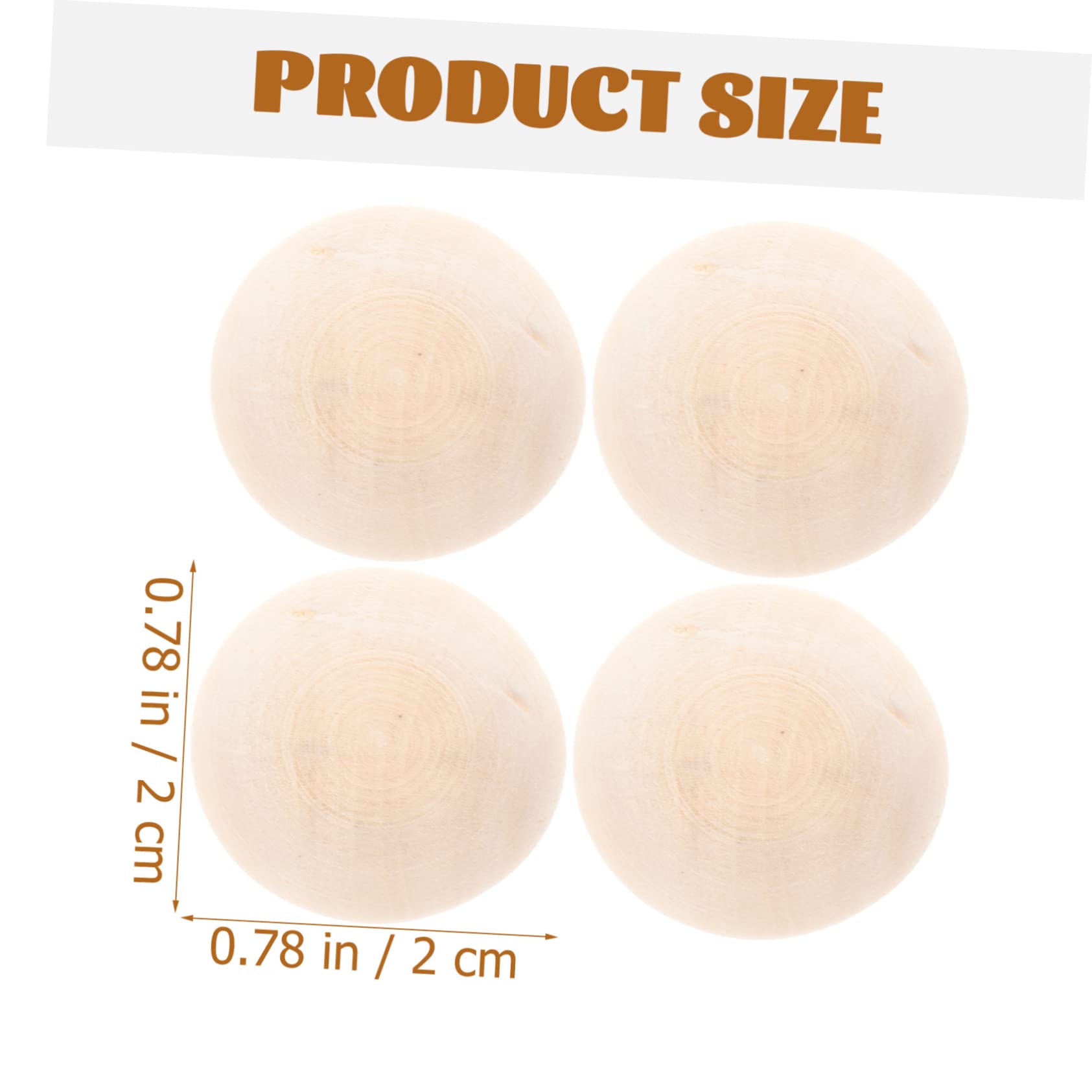 Mezze Sfere Artigianali in Legno Naturale per Fai da Te 100 Pezzi 20Mm per Decorazioni e Creazioni