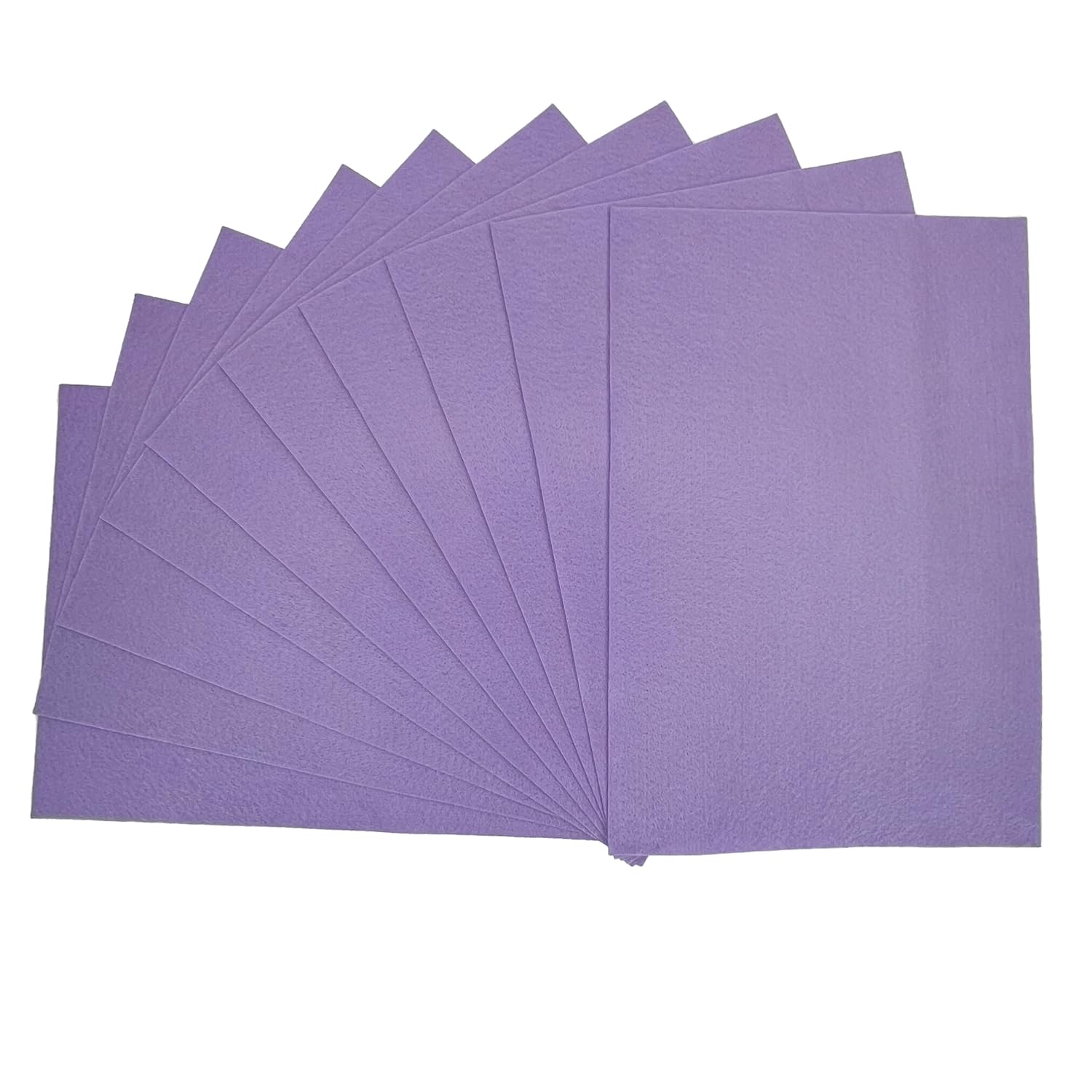 Lavender Craft Felt Fabric Premium Material for Art Sewing Festive Decorations DIY Art Decor Table wear | A4 Felt Sheets, (Pack of 10)