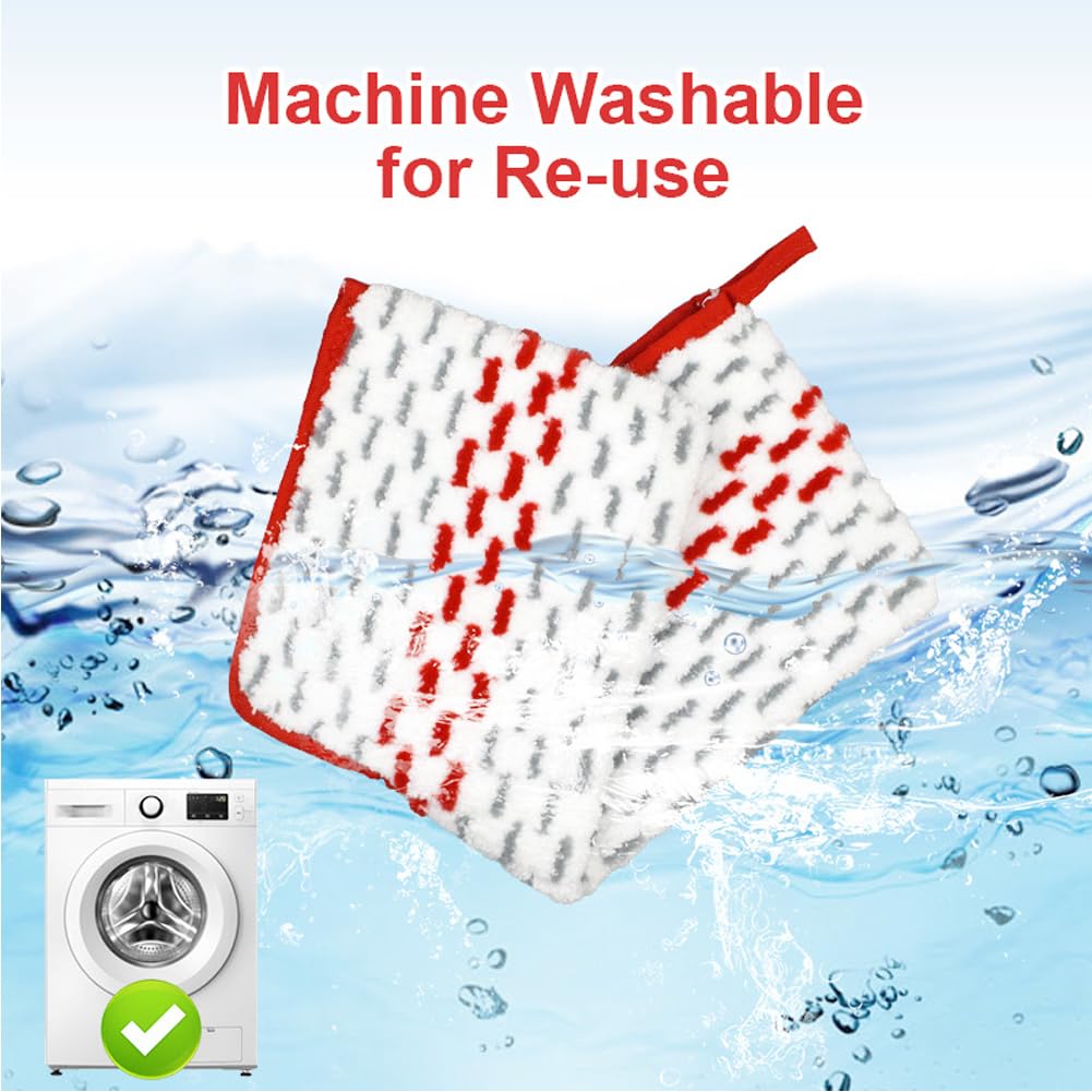 BettaWell Microfibres Recharge pour Serpillère Vileda Spray, Serpillère pour O-Cedar ProMist Max Spray Mop, 2 en 1 Réutilisable pour Vileda 1-2 Spray Max Balai Recharge