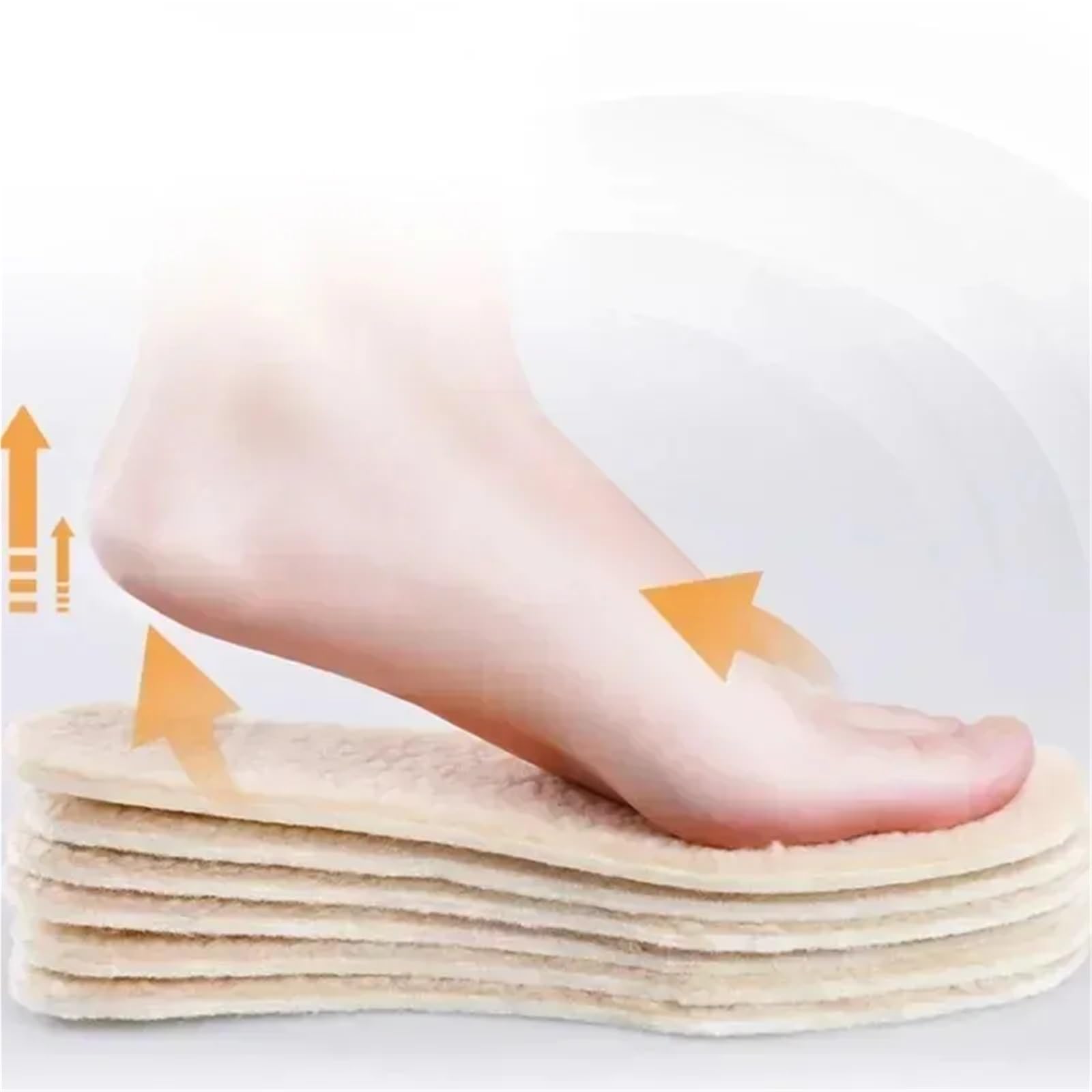 Lot de 10 paires de semelles chaudes réglables avec polaire et coton épais confortable pour bottes de neige