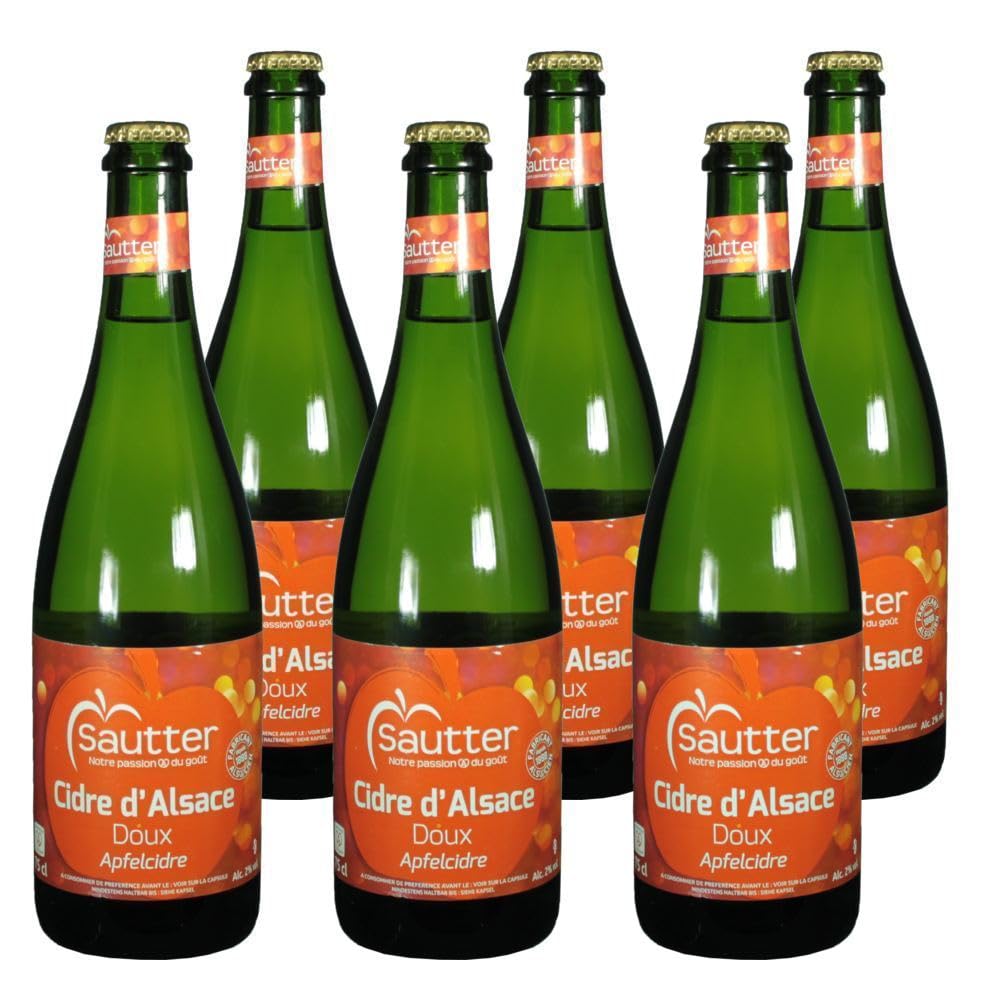 Vorteilspaket (6x0.75L) Cidre 2% Doux (Süß) Sautter/ErnenWein/grocery