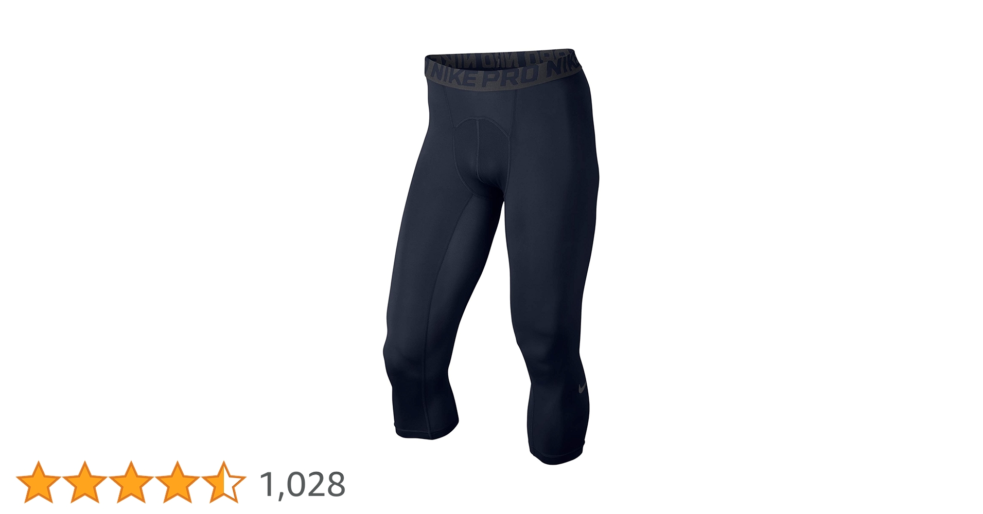 Amazon | Nike Men's Pro 3qt Tight (Black/Anthracite/White, Small