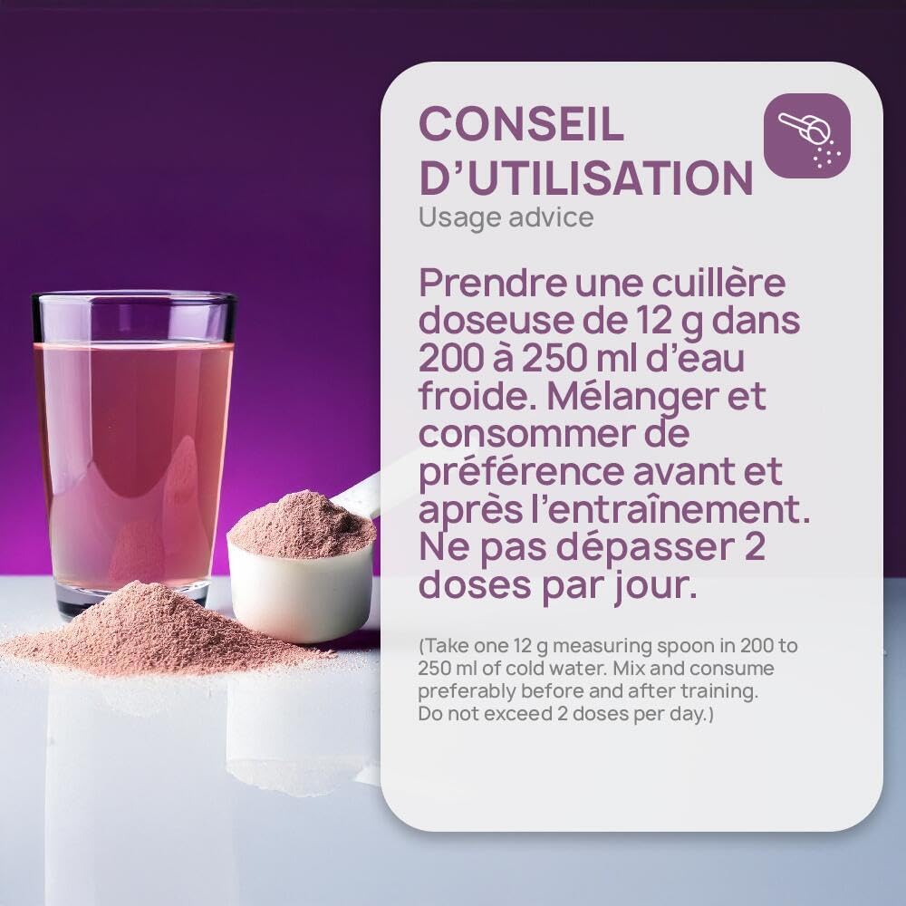EAA ESSENTIAL AMINO ACIDS - Acides Aminés Essentiels avec CA-HMB, L-Tyrosine, L-Cystéine, Zinc & Vitamines - Formule Énergisante et Réduction de la Fatigue - 500g - Saveur Fruits Rouges - Eric Favre