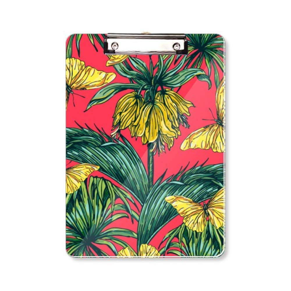 Porte-bloc A4 fleurs roses et papillons pour ranger vos documents - 5