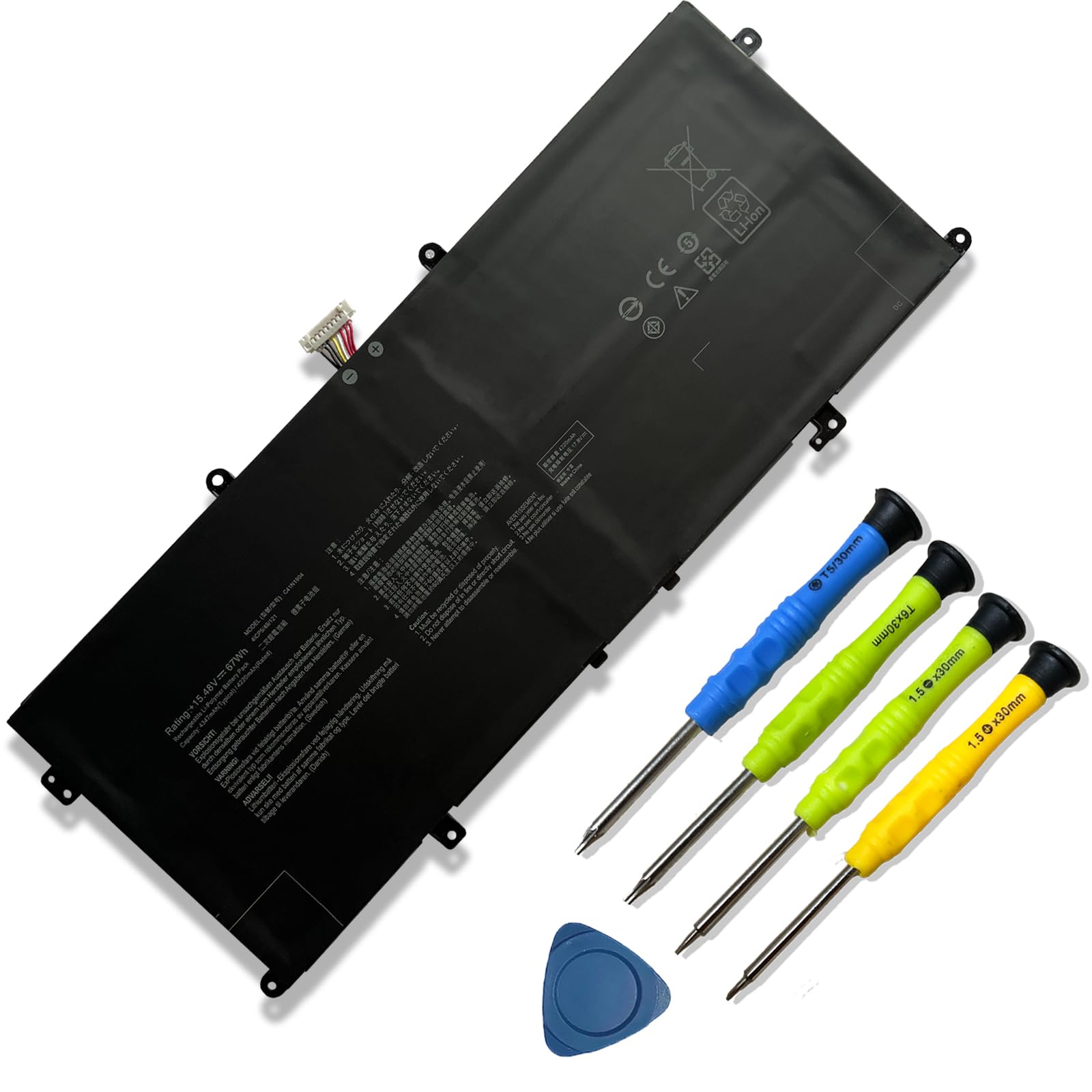 67Wh C41N1904 C41N1904-1 Laptop Battery Replace for ASUS ZenBook 13 UX325SA UX425EA UX363EA BX325JA UM325SA UX363EA-EM045R 14 UX425UA UM425IA HM053T Flip S13 UX393EA VivoBook S14 S435EA 15.48V