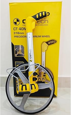 Roadometer CST CT40M Precision Metric Measuring Wheel – Professional & Industrial Measuring Tool with Hassle-Free Readings, Durable Yellow & Black Design