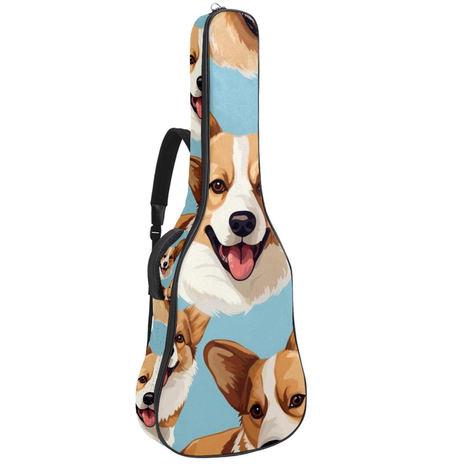 Housse guitare acoustique 109 cm imperméable sac à dos basse - 8