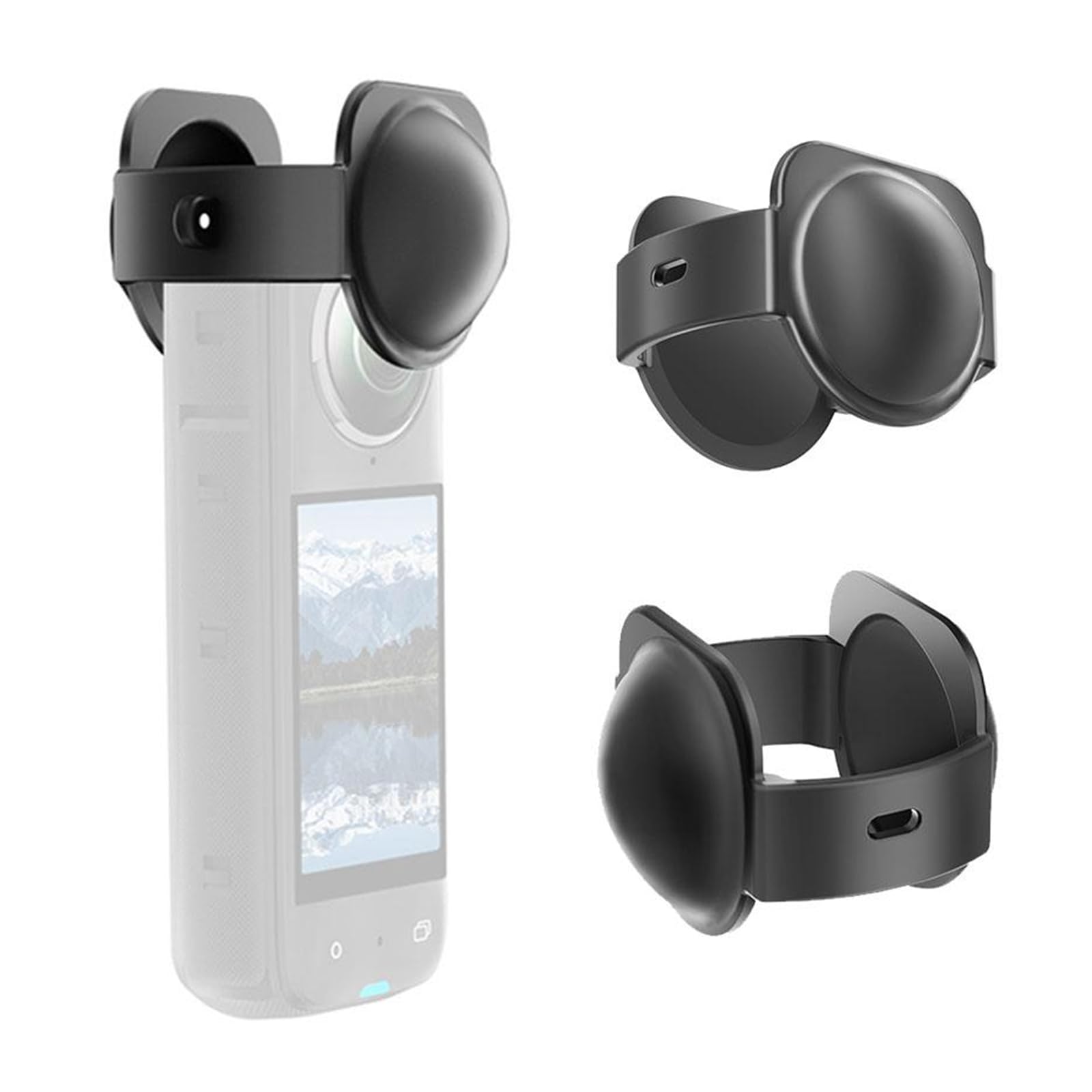 Amazon.co.jp: For Insta360 X5 レンズキャップ シリコンカバー レンズ 