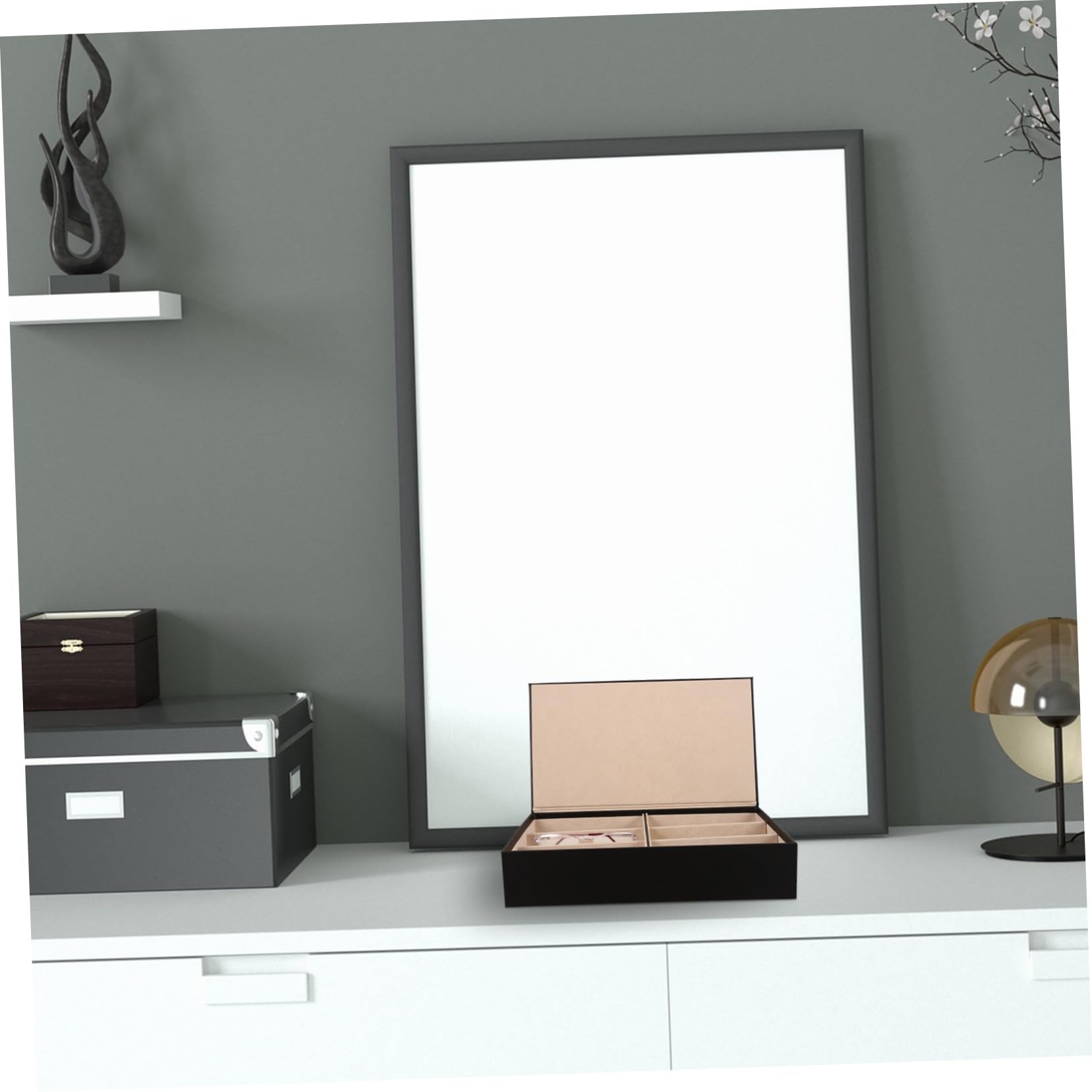 Yardwe Organizer Porta Occhiali da Sole Multi-griglia 6 Scomparti Scatola Porta Occhiali Rigida Resistente Custodia Espositore e Negozio Facile da Trasportare e Pulire
