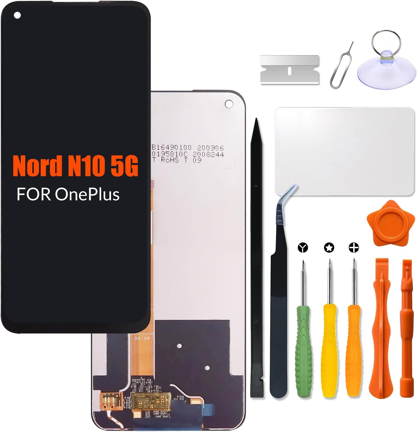 Replacement for OnePlus Nord N10 5G LCD Screen for One Plus N10 BE2029 BE2025 BE2026 BE2028 LCD Touch Screen Display Panel Digitizer Assembly with Repair kit
