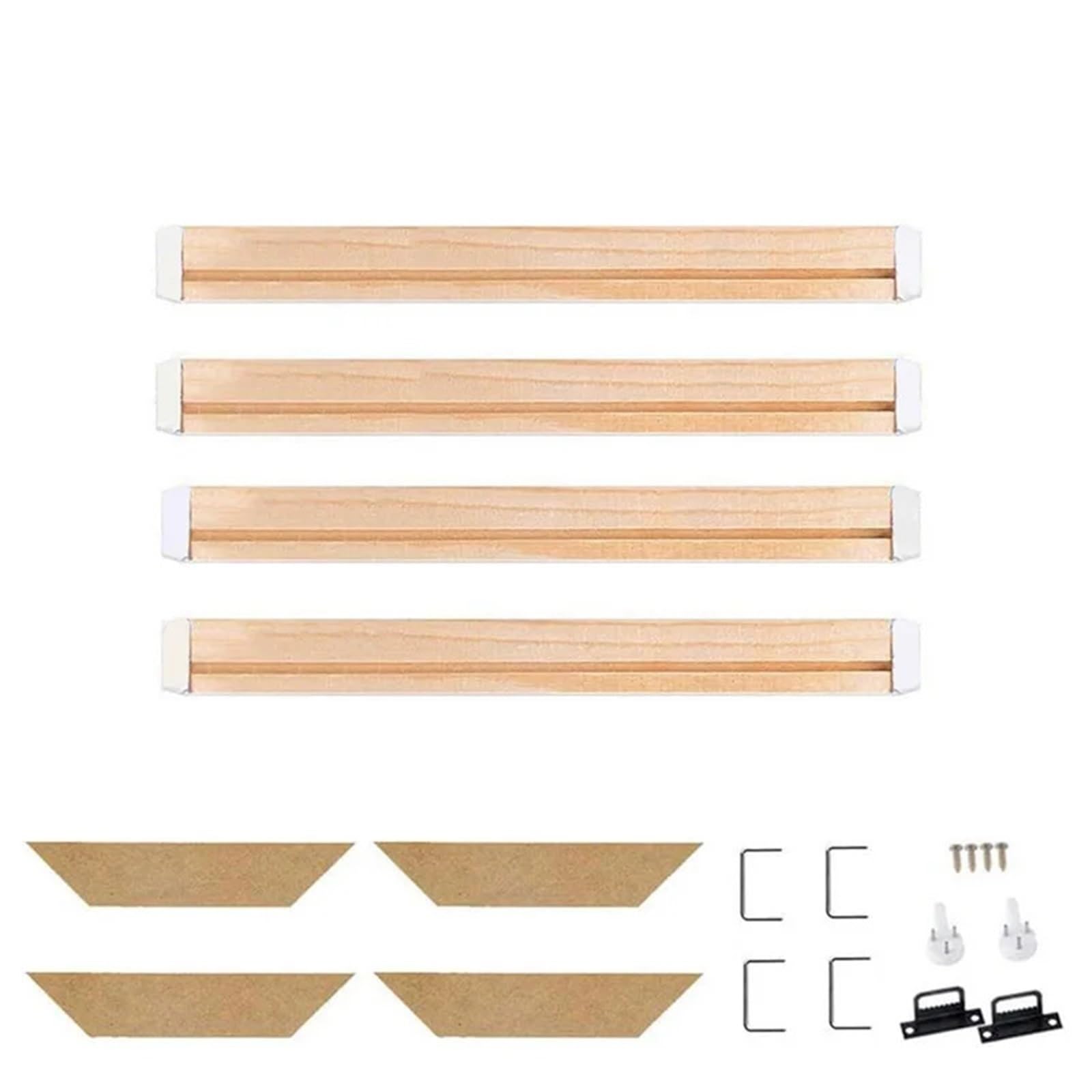 photo frame kits Set Oil Painting Photo Frame Handmade Wooden DIY Panel Kit For Image Poster Advertising Canvas Custom Size for crafts party school projects(35x45cm)