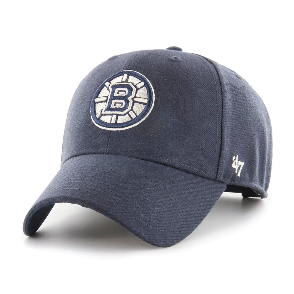 Men's Navy 47 Brand Snapback Cap - Nhl Boston Bruins