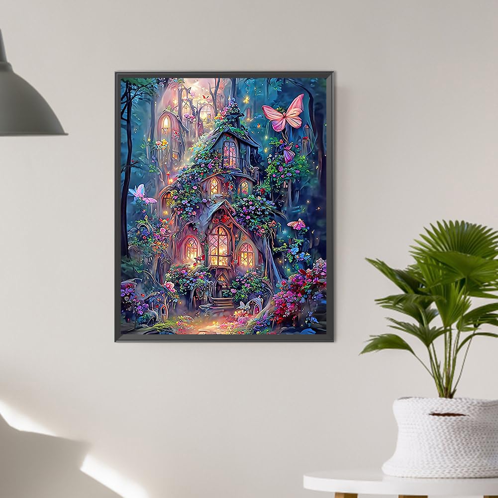 XIATIAN Diamond Painting Kits for Adults and Kids Diamond Painting Art Kits, Castle Art Painting Kits Full Drill - Image 2