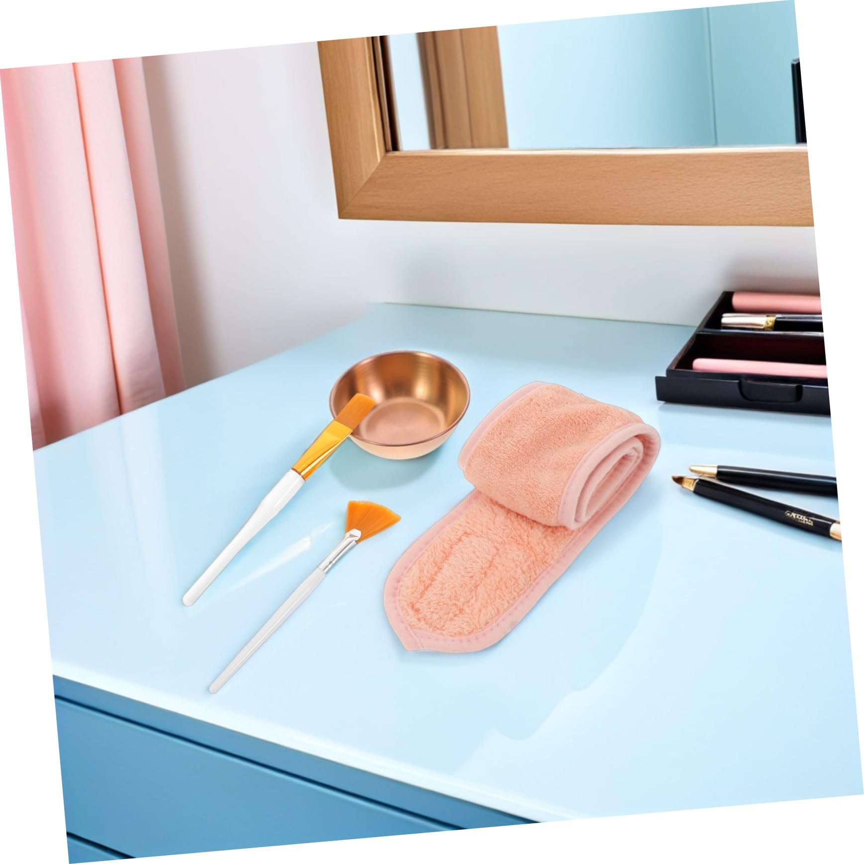 Kosmetikschalen und Applikator für Pinselapplikator Gesichtsmaskenpinsel Mischschalen für Kosmetikset Beauty-werkzeugset Hautpflegeset Stirnbänder für Hautpflege