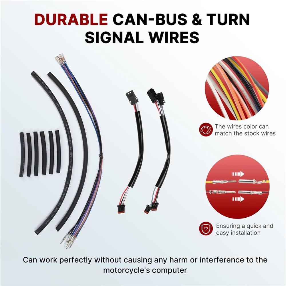 Kit de Cable extensión para manillar motocicleta, embrague para línea freno, acelerador, CAN-Bus, para Sportster XL 2014-2021