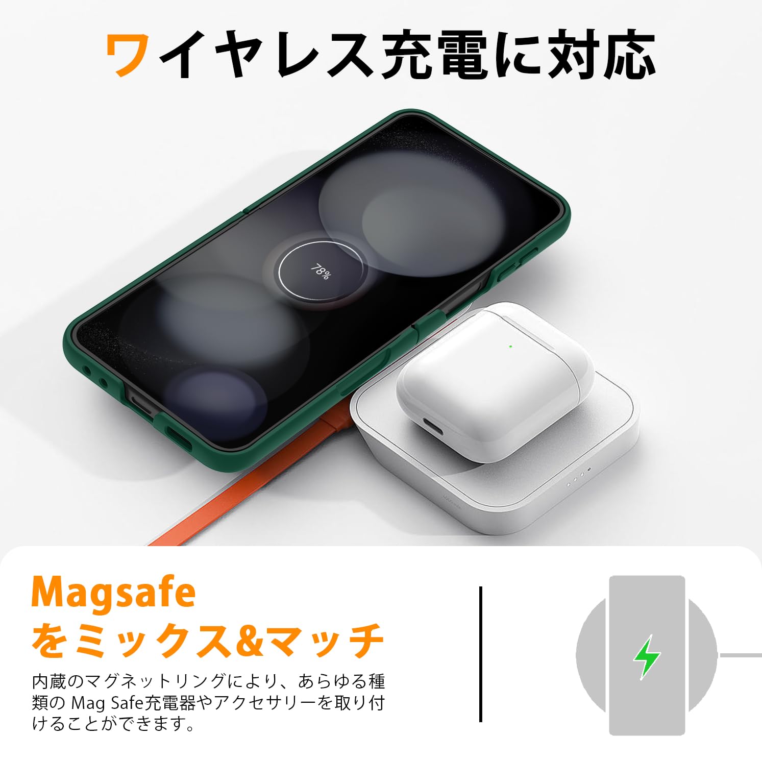 Amazon.co.jp: CMYFPOFL 対応 Galaxy Z Flip 5 用の ケース 耐衝撃 