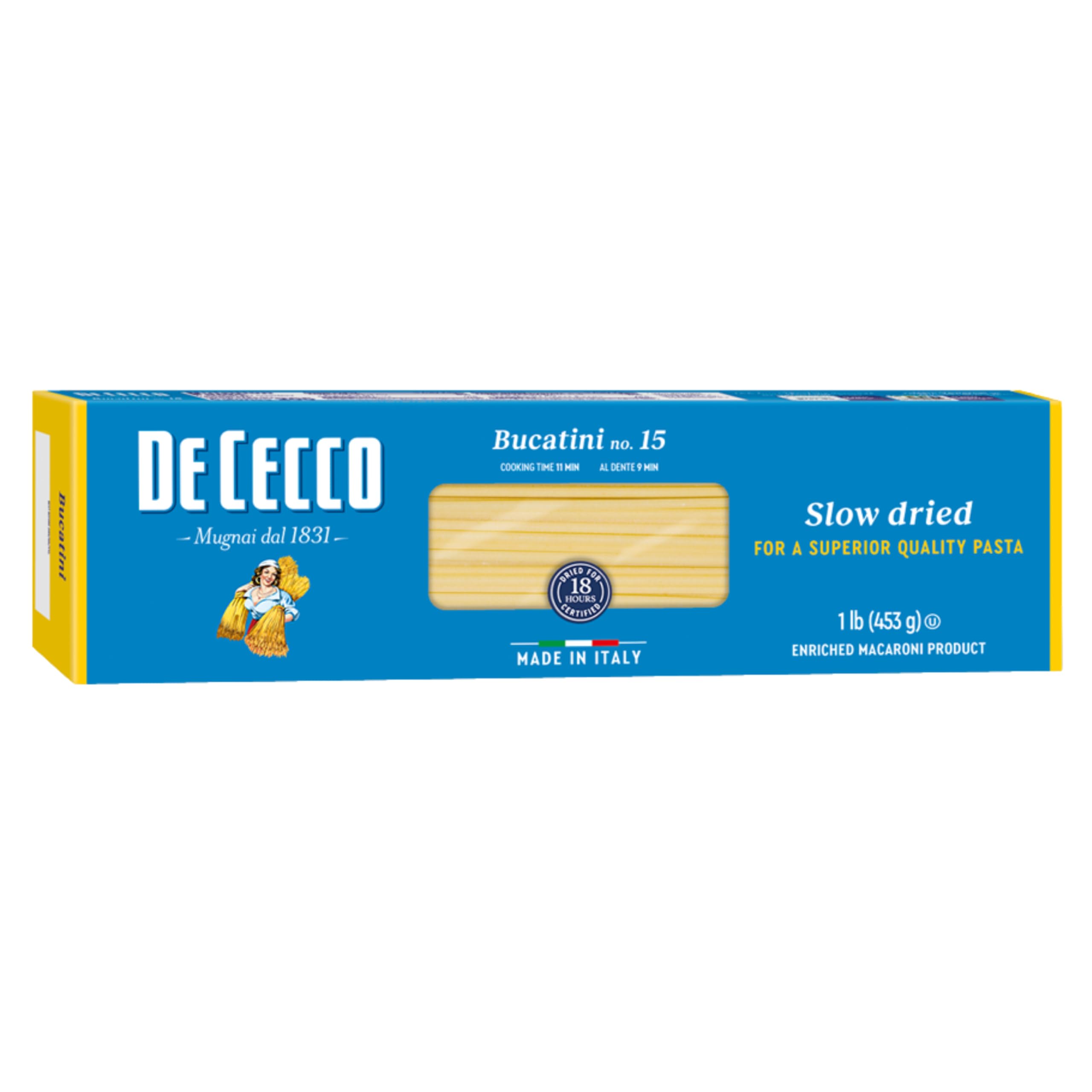 Semolina Pasta Bucatini No.15, 1 lb, 16 Oz
