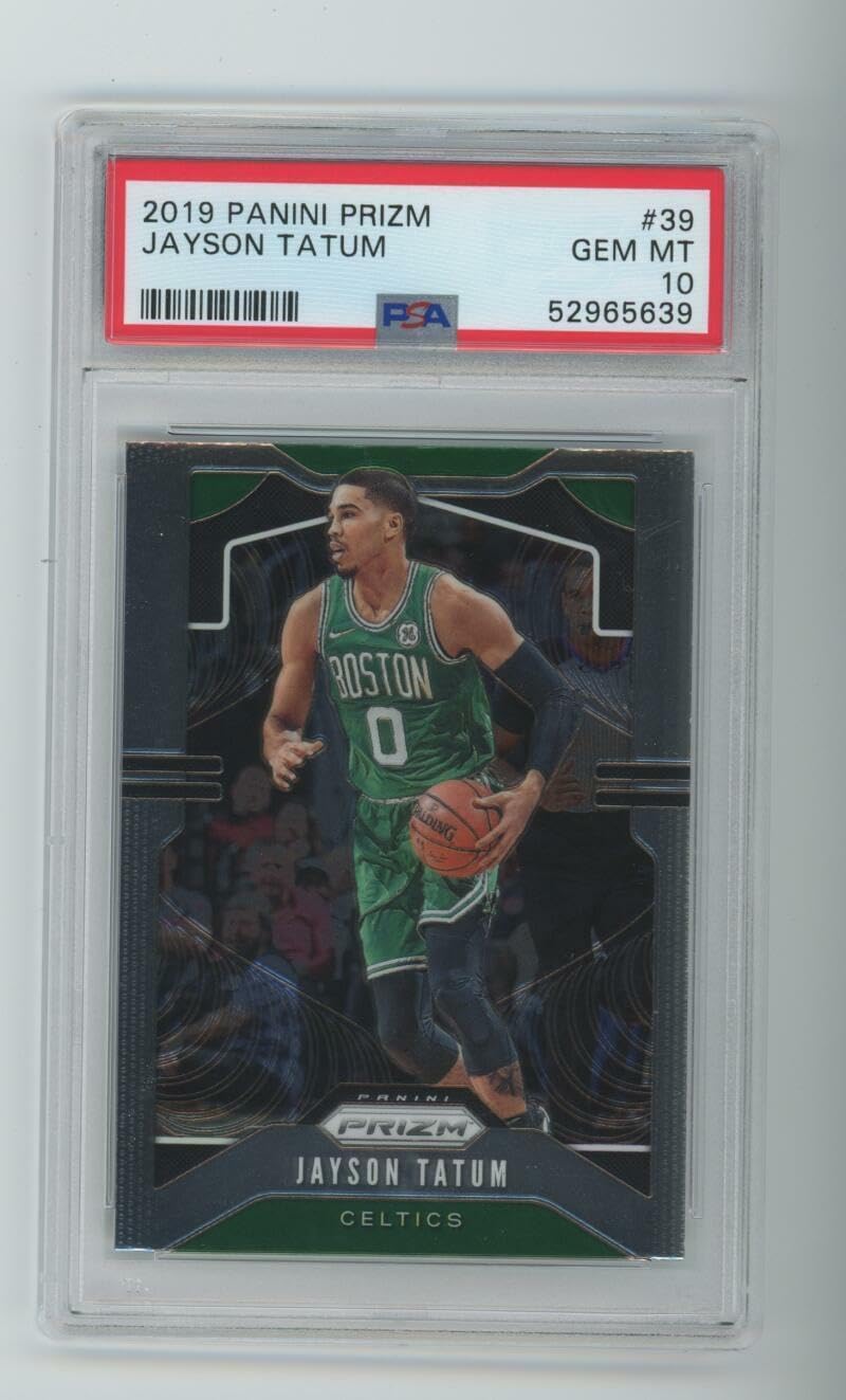 2019 Jayson Tatum Panini PRIZM #39 PSA 10 GEM MT Celtics NBA Graded Card - Unsigned Basketball Cards