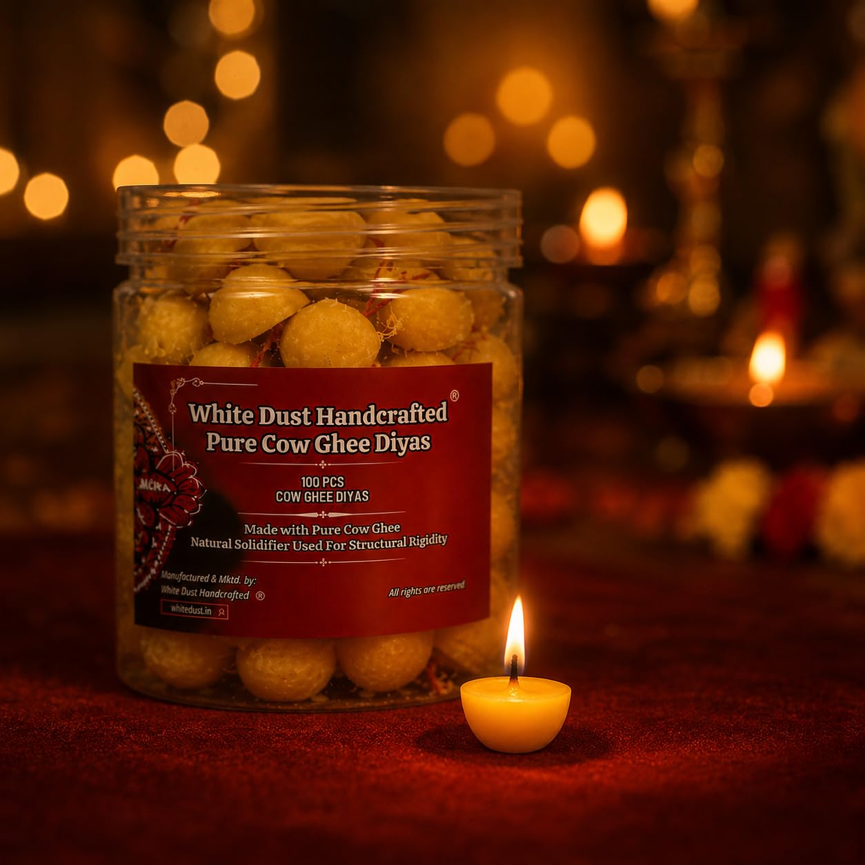 Pure Ghee Diyas - Authentic Pooja Lights -1 Pure Ghee Diyas - Authentic Pooja Lights -1