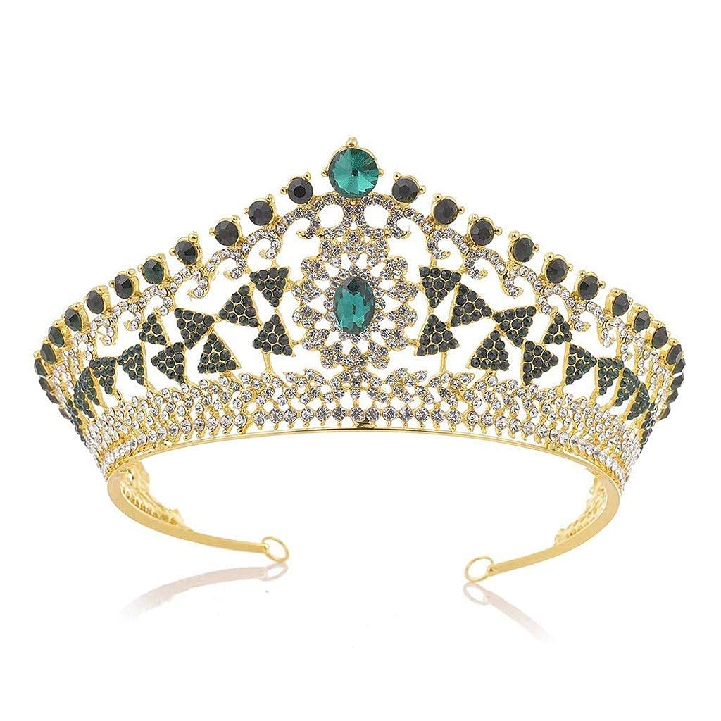 korona dekoracyjna, Księżniczka Mini Tiara Kryształowa Korona do Włosów Ślubna