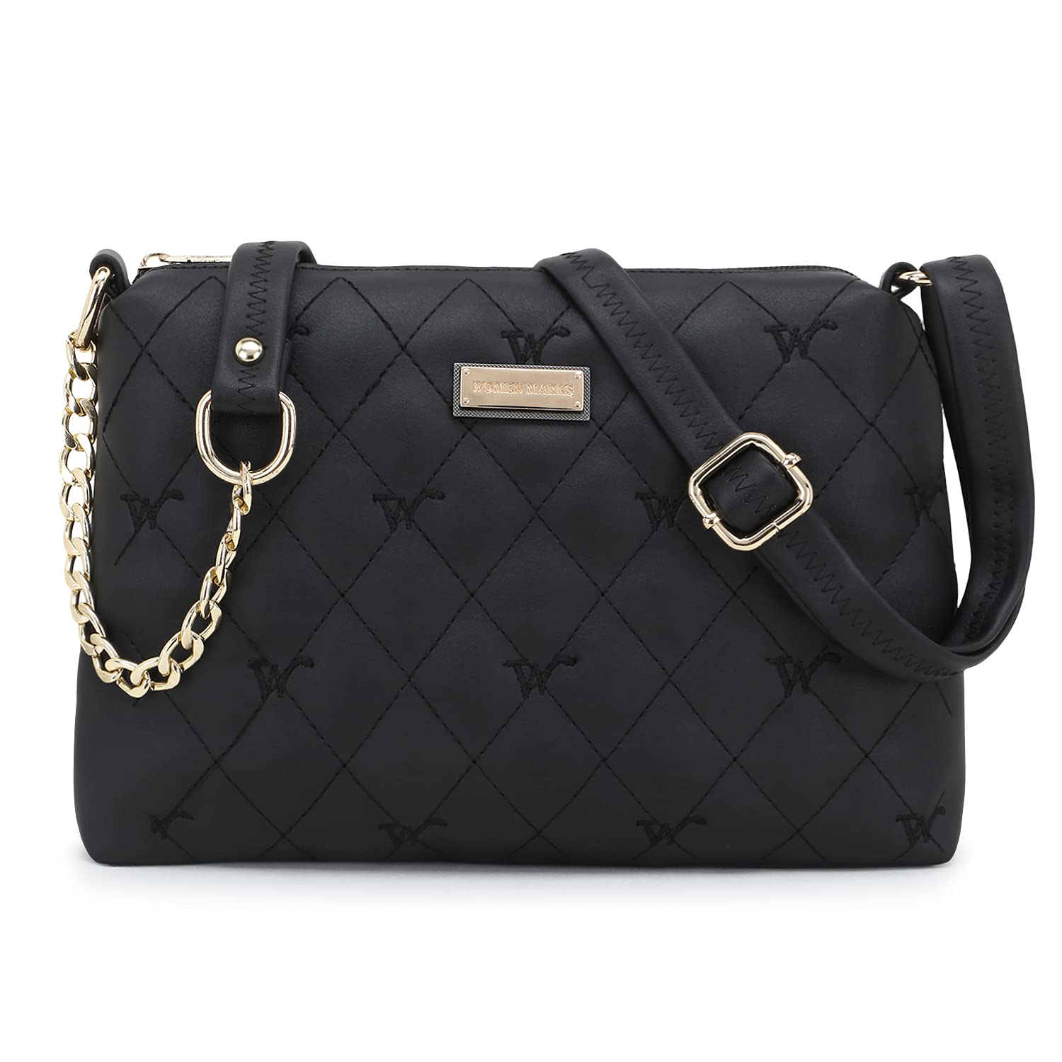 WOMEN MARKS- WOMENS W-M-SLING BAG (GREY) (BLACK) (B09C3HCV7Q) Amazon Price History, Amazon Price Tracker