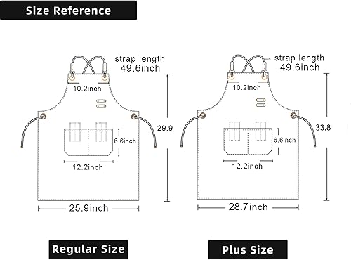Miniatura 7 de Delantal de chef personalizable, delantales de cocina para hombres y mujeres, delantal con espalda cruzada con correas ajustables