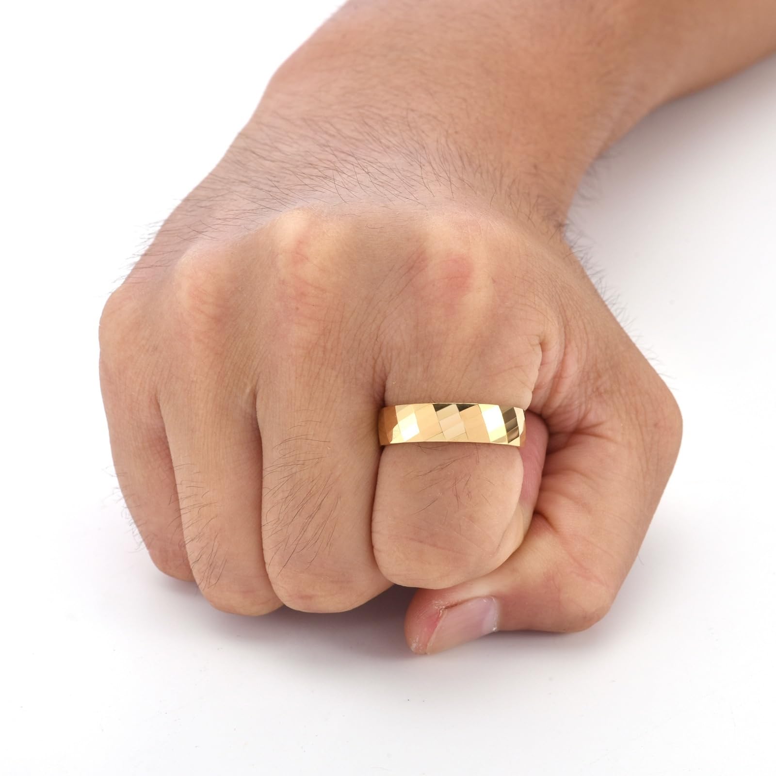 Bague Homme Tungstène 6mm Géométrique Alliance de Fiançailles Bijoux Mariage