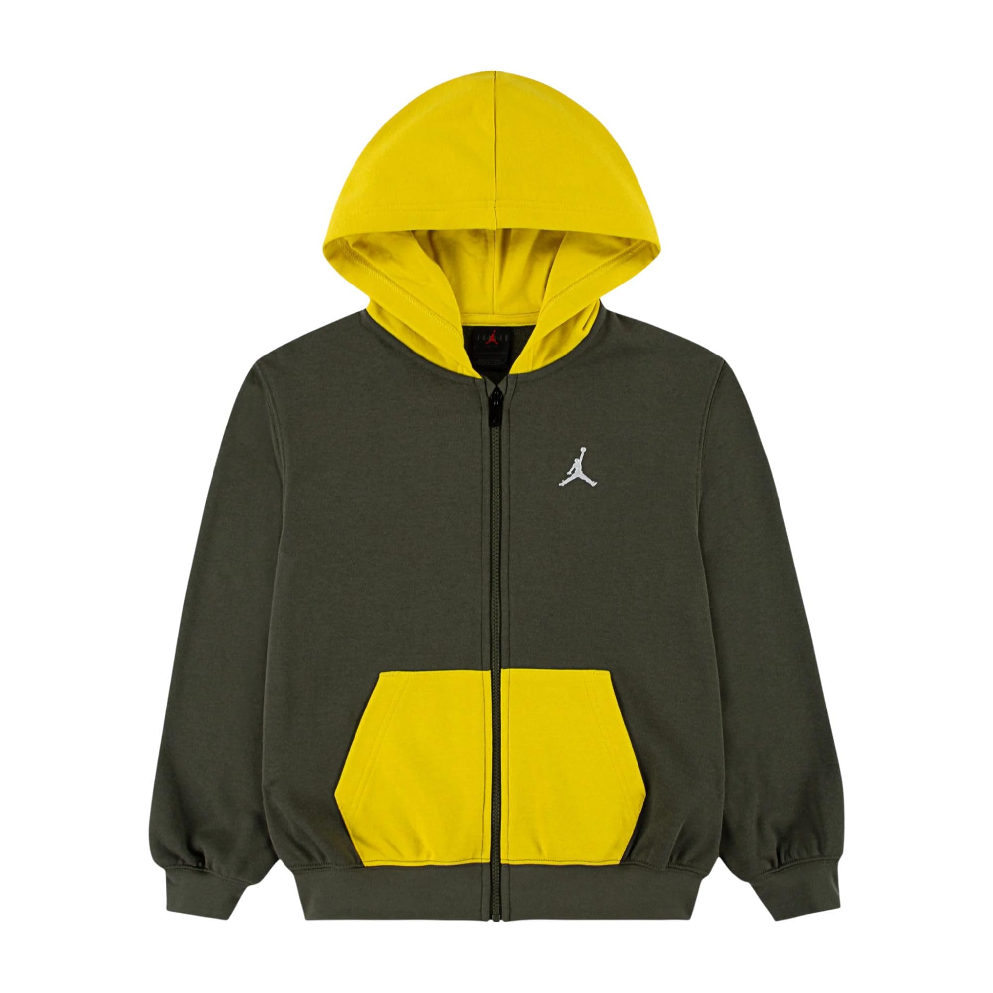 Jordan Felpa con Cappuccio e Zip Ragazzo MJ Brooklyn, Verde