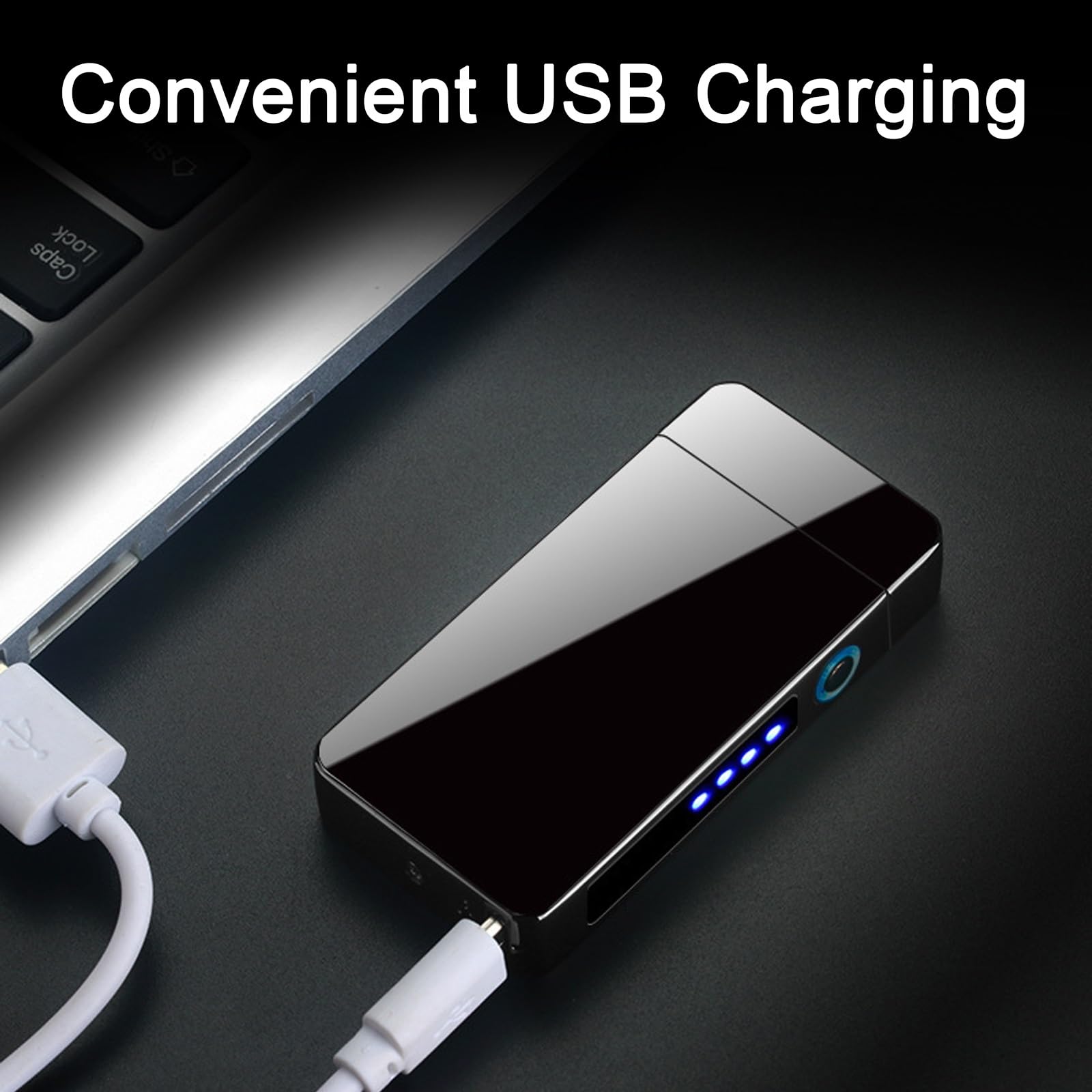 Accendino Elettrico Ricaricabile USB - Antivento, Sicuro, Con Display Batteria - Foto 11